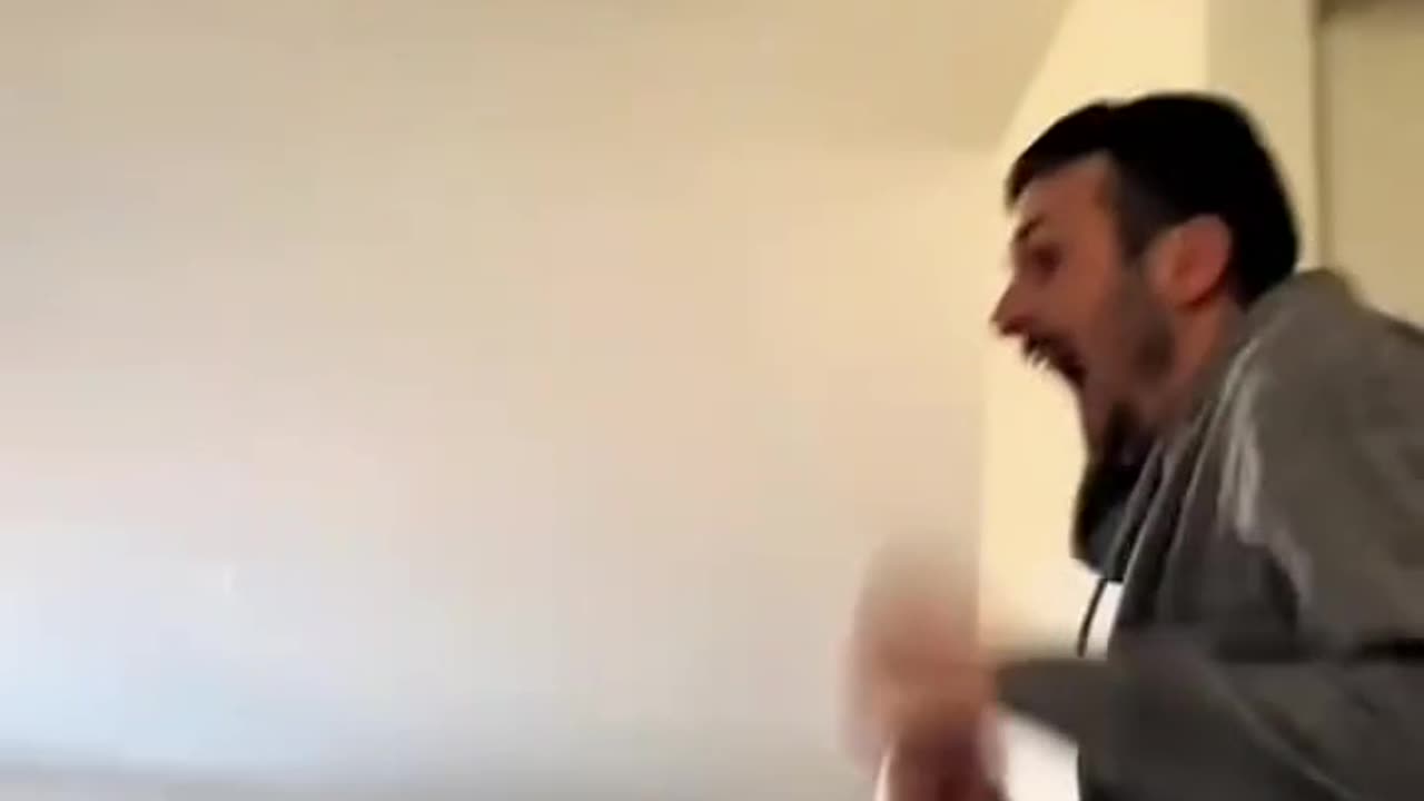 scare prank on the husband