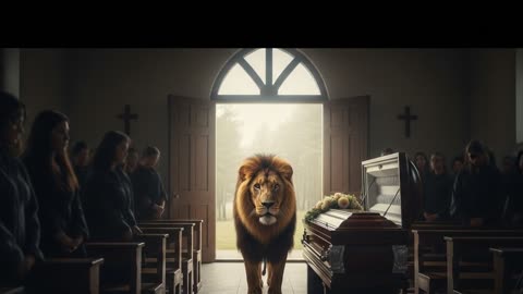 Lion Family Arrives At Door