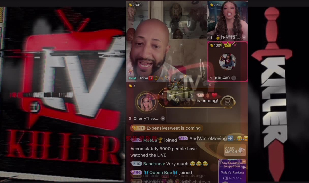 CHERRY THE BOOM JOINS TRINA B PANEL SHIT GETS CRAZY CRAZY pt2