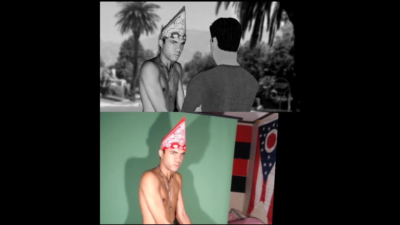 Sims 2 & Live-Action Combination_Green Screen _ WEREWOLF GAME _ The Hillbillies & Joe Winko