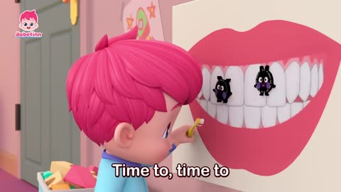 No no, toothbrushing! Cartoon