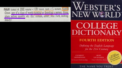What were you taught a noun was in school?
