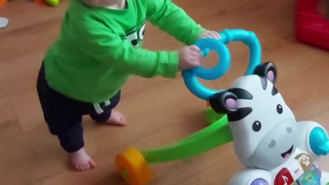 When my son Jacob was learning to walk