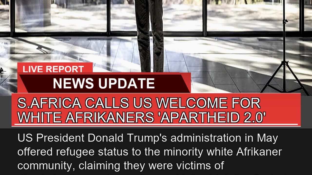 Safrica Calls US Welcome for White Afrikaners Ap