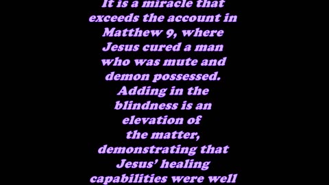Matthew 12:22 - Daily Bible Verse Commentary
