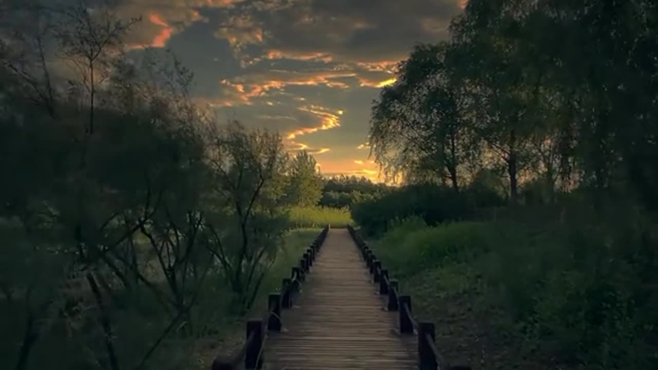 Relaxing music with beautiful nature