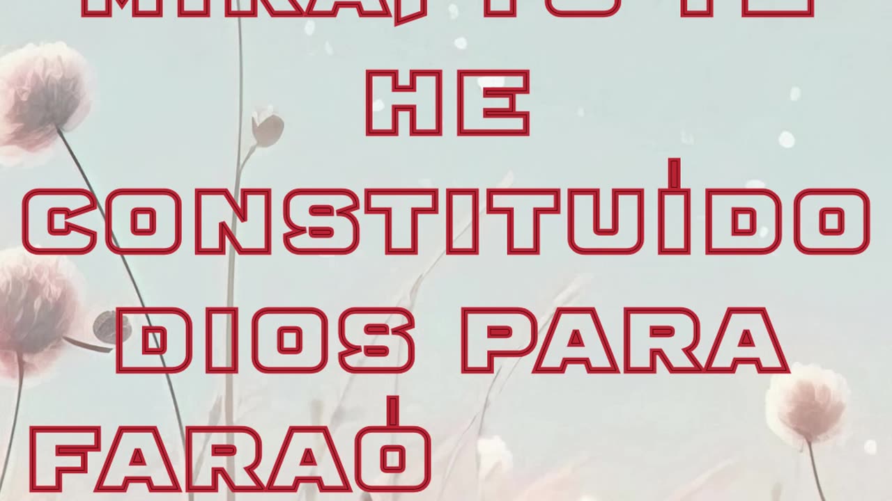 "Dios Hace a Moisés Como Dios Ante Faraón" Exodus 7:1 #shorts #youtubeshorts #ytshorts #shortvideo