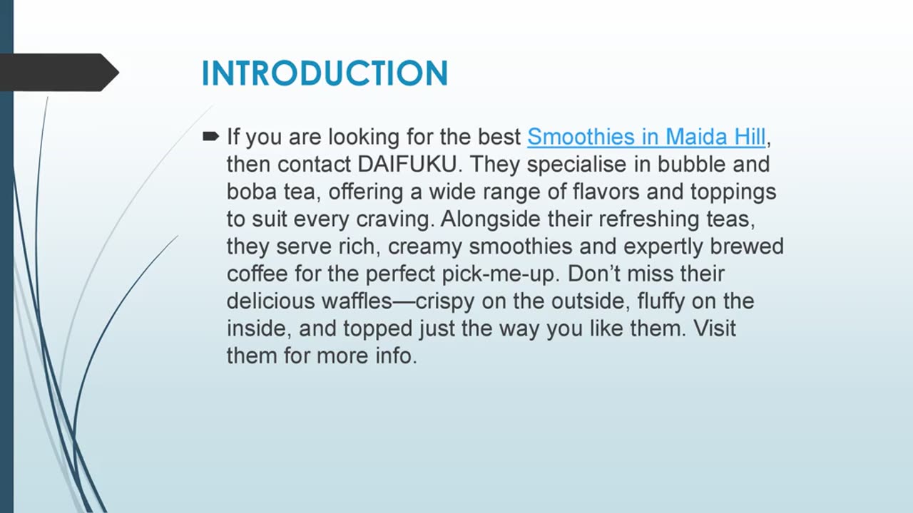 Best Smoothies in Maida Hill