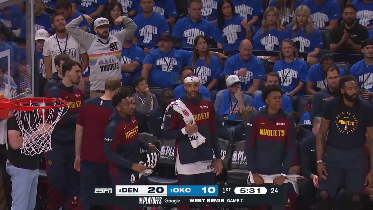 OKC THUNDER VS DENVER NUGGETS Game 7 NBA ESPN