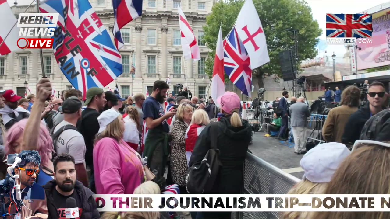🔴 LIVE NOW: Massive ‘Unite the Kingdom’ Rally in London ft. Tommy Robinson | UKrebels.com
