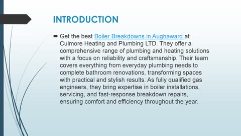 Best Boiler Breakdowns in Aughaward