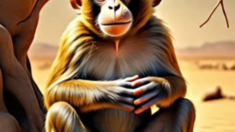 The Story Of A Sad Monkey #ai #aivideo #reels