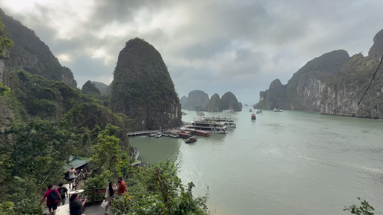 Sung Sot Cave in Ha Long Bay, Vietnam