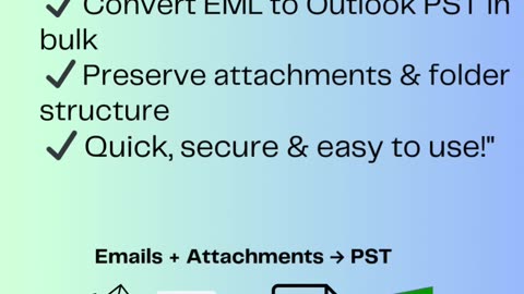 EML to PST Migration within single Click