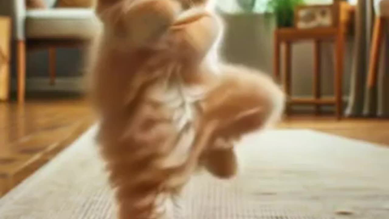 Dancing Kitten 😂 Must Watch Till the End!