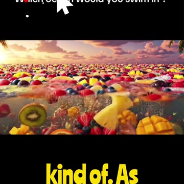 Would You Swim Here? (Fruit Ocean) #viral #ocean #fruit