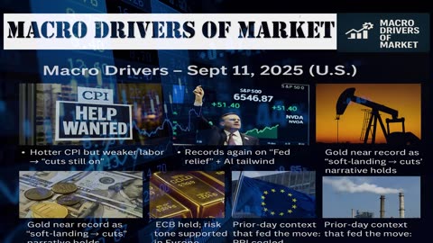DRIVING FACTORS - US MARKETS TODAY - Updates – 11 September, 2025