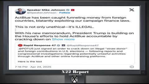 X-22 Report - In The End The Military Might Be The Only Way...4-25-25