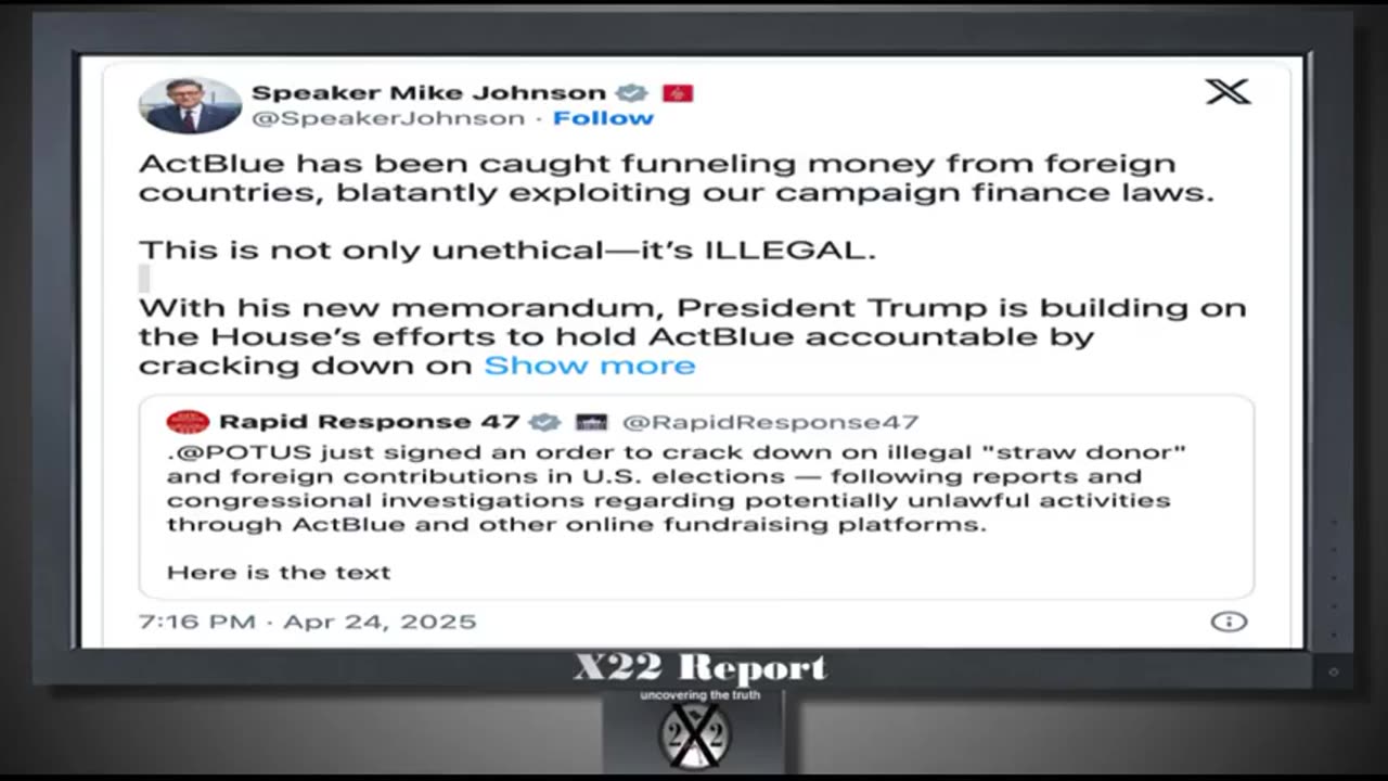 X-22 Report - In The End The Military Might Be The Only Way...4-25-25