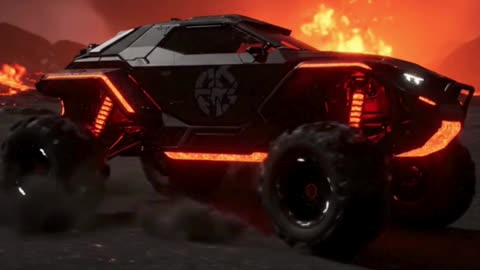Lava-resistant rover traversing volcanic plain | The Quantum Transit | #shorts #usa #shorts #uk #ai