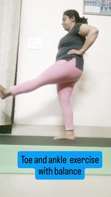 Toe and ankle exercise with balance