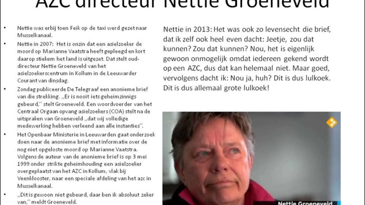 Presentatie Zaak Marianne Vaatstra