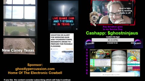 8-1-25 Live - Live Quake CA- Heavy Downpour and Thunderstorms Expected