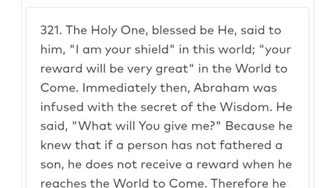 NOON ZOHAR 👉🏽 YIRAH HA'ARI 👑✨️And Avraham said Hashem what will You give me. (LECH LECHA 30) 8/20/25
