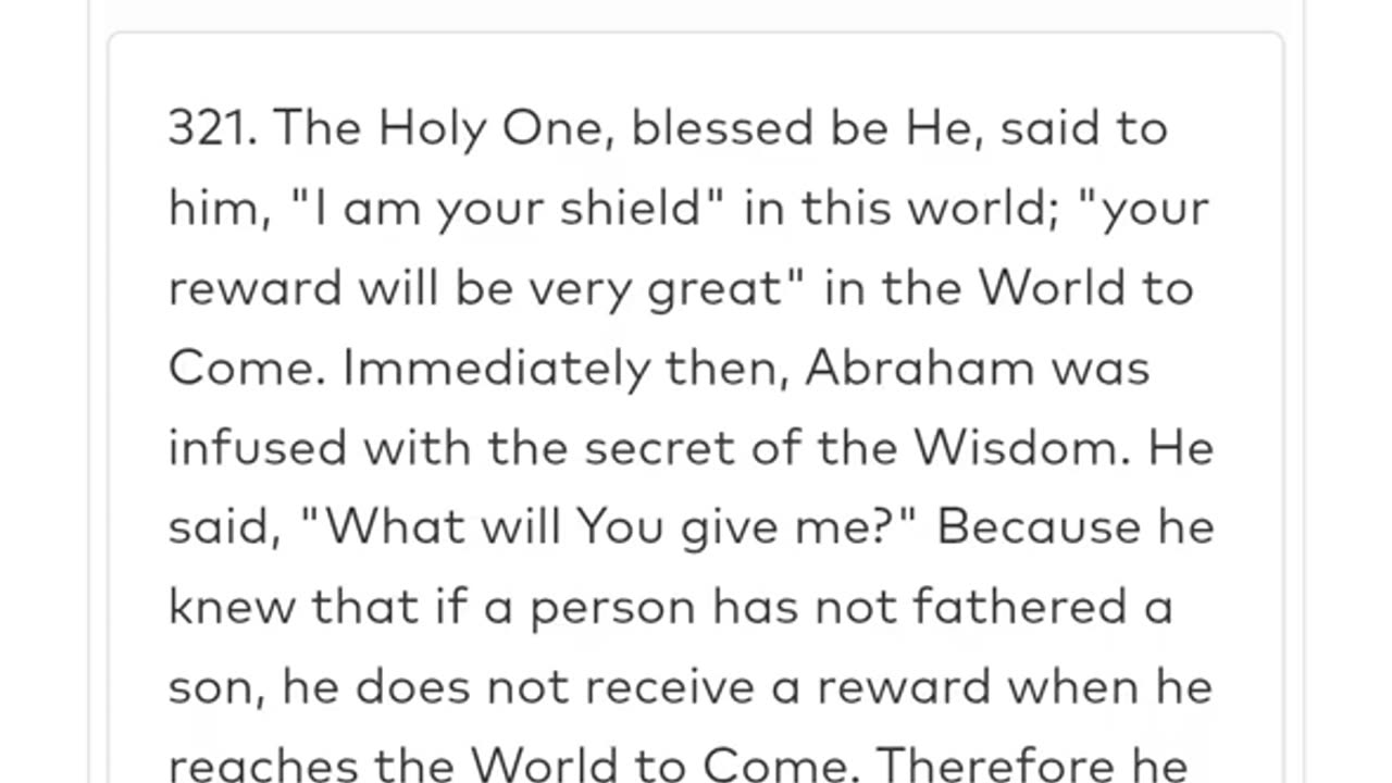 NOON ZOHAR 👉🏽 YIRAH HA'ARI 👑✨️And Avraham said Hashem what will You give me. (LECH LECHA 30) 8/20/25
