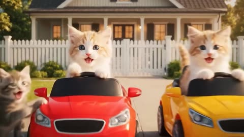 Mama Cat Trims Fur on the Farm and Makes Tiger Hat For Kittens At Home|# Viral# Cat #Story# Videos