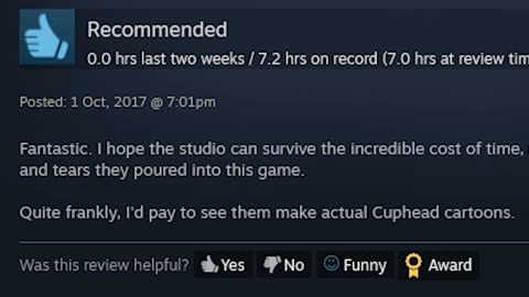 Cuphead Steam Review