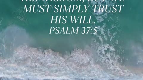 Trusting God's Plan