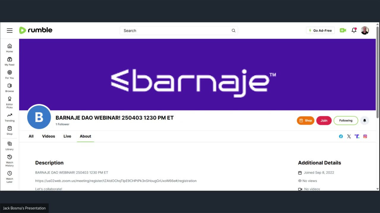 BARNAJE DAO WEBINAR! 250403 1230 PM ET ZOOM