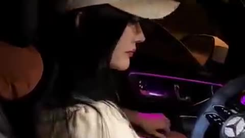 Cute Girl In Audi