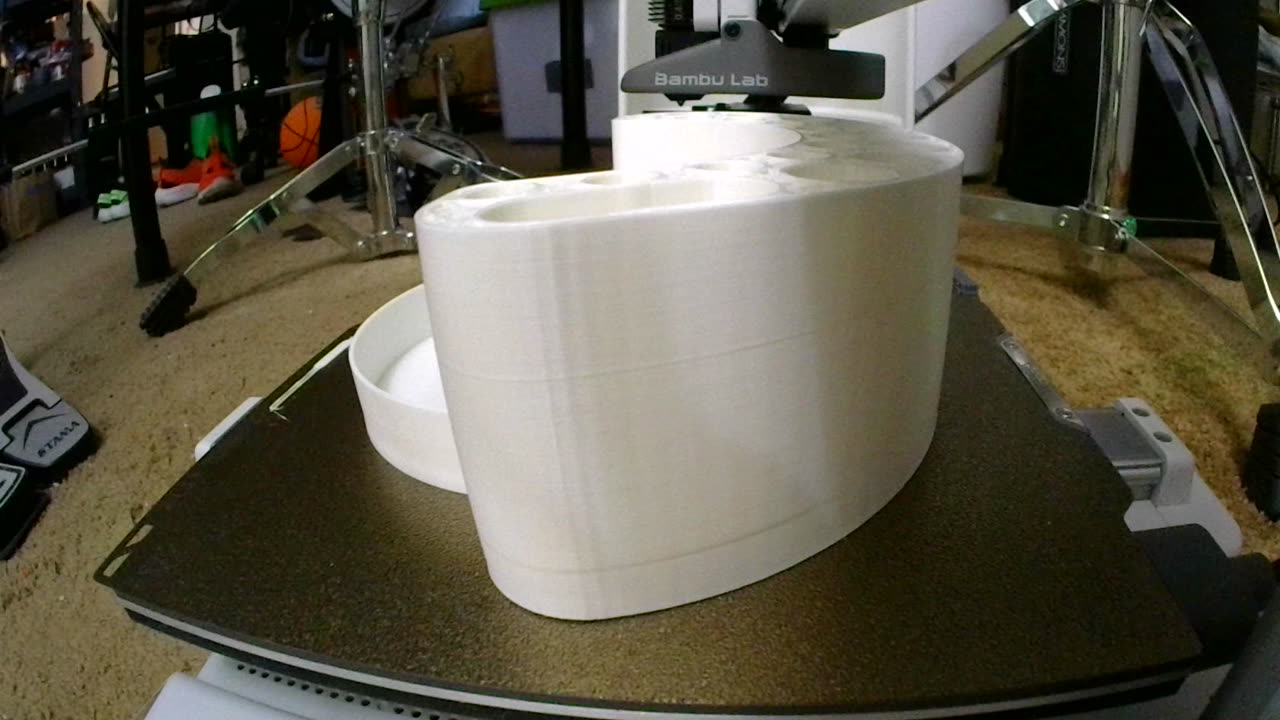 3D Printing Timelapse - Paint Brush Set Prt 1 Brush and Cup Holder