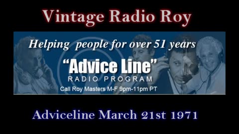 No Perilous World Radio Today, 11/05/25 Enjoy this Classic Adviceline from 1971