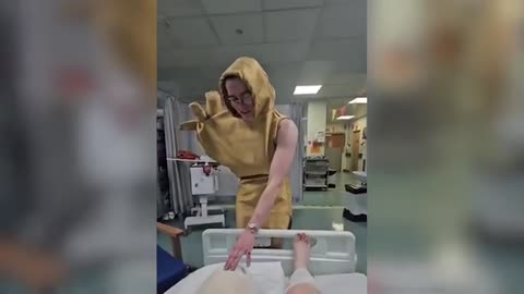 Woman Turns Friend's Amputation Into Laughter by Dressing Like His Leg