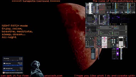 Night Patch mode - VCV Rack Ambient & Meditative Sound - for 🙏 Inner 🕉 Peace ☮ SFW