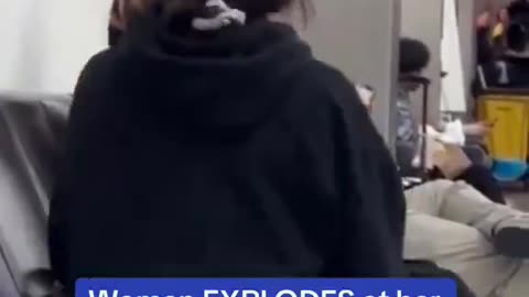 Girl SCREAMS at her boyfriend at the airport