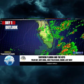 🌩️ Convective Outlook Day 1: Isolated Strong Storms! 4/8/25 #shorts #weatherupdate