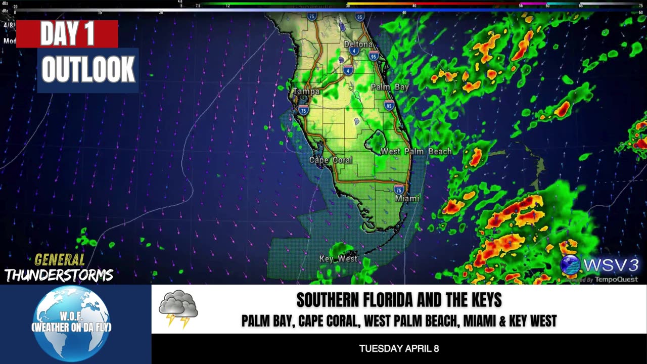 🌩️ Convective Outlook Day 1: Isolated Strong Storms! 4/8/25 #shorts #weatherupdate