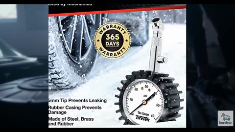 Tire Pressure Gauge for Cars (0-60 PSI, ANSI Certified) Premium Air Pressure Ga