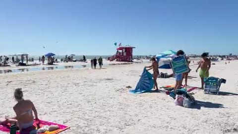 Siesta Key Beach Sarasota Spring Break 2025 | 4K Beach Walk