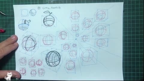 How to draw a sphere in perspective