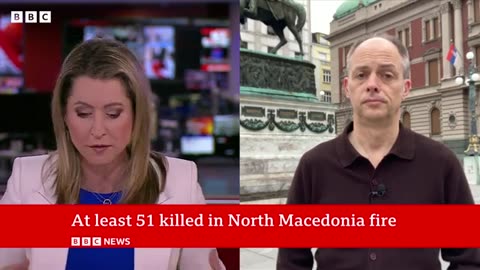 Nightclub fire in north Macedonia leaves at least 51 dead.