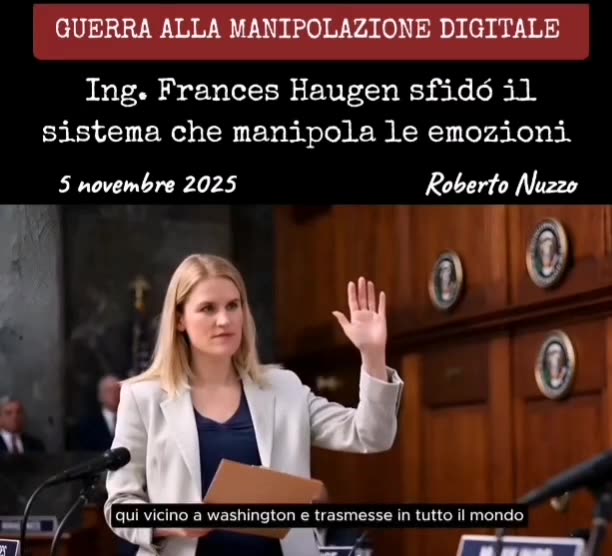 GUERRA ALLA MANIPOLAZIONE DIGITALE: LING. FRANCES HAUGEN CHE DA SOLA HA SFIDATO FACEBOOK (2021)