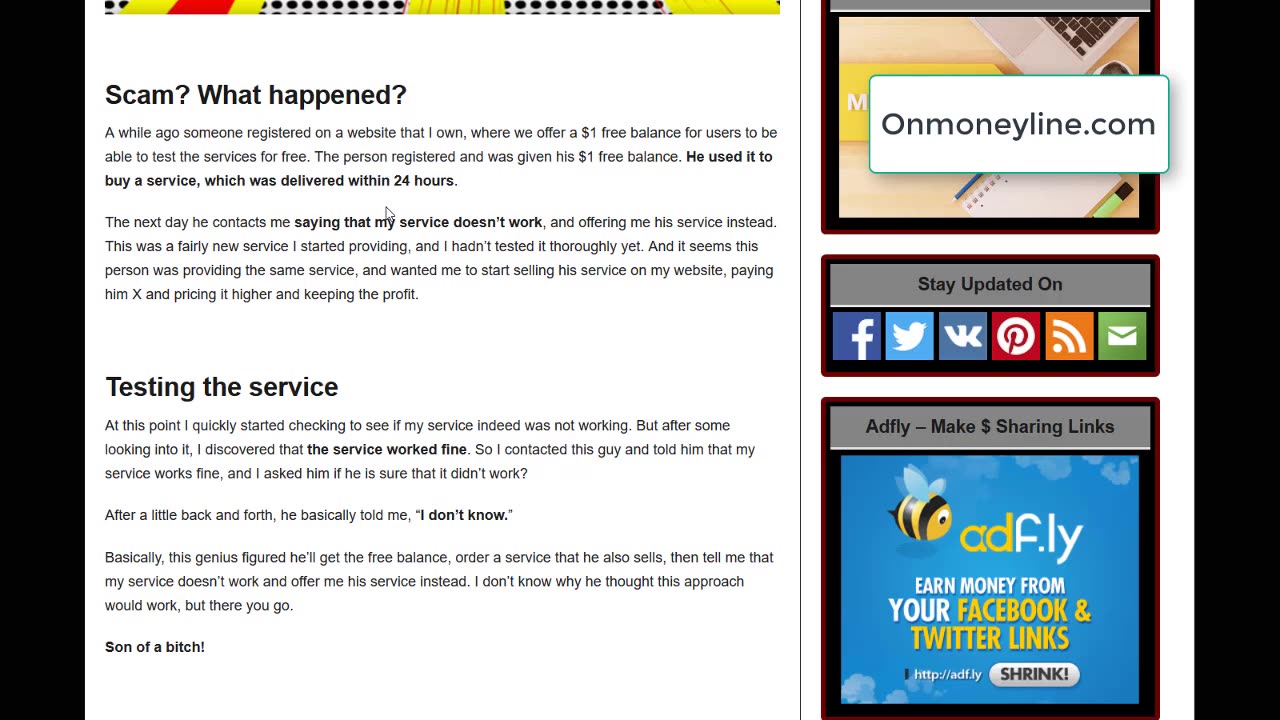 Selling Online, Paypal and Scams Part 5 - Onmoneyline