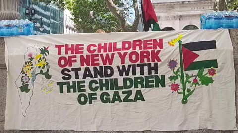 "The children of New York stand with the children of Gaza"