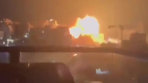Footage documents one of Iran's retaliatory precision hypersonic missiles