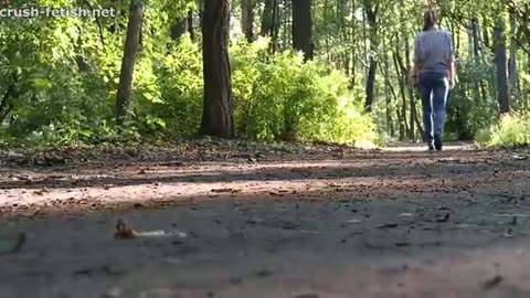 Flats walking down dirt path